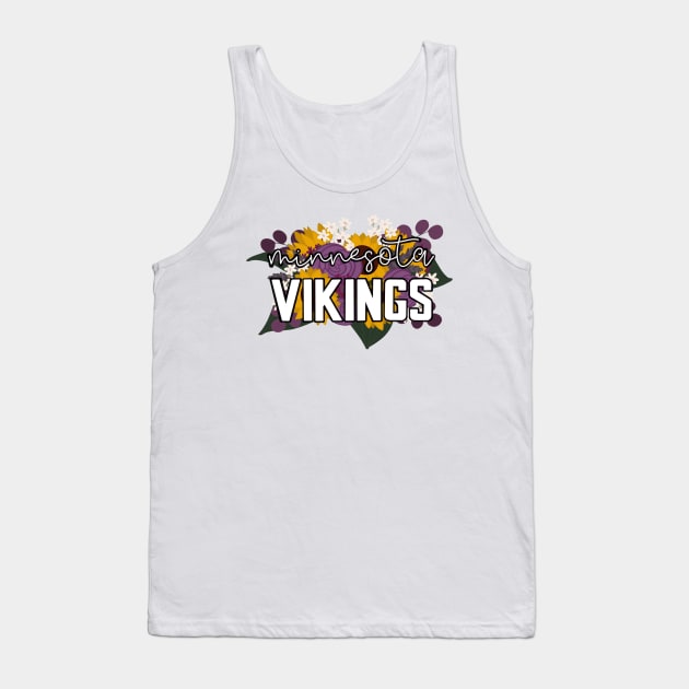 Floral Vikings Tank Top by A + J Creative Co